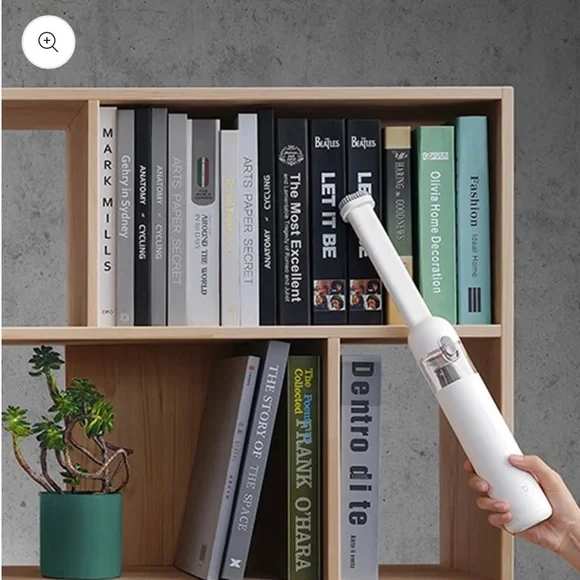 White handheld vacuum
